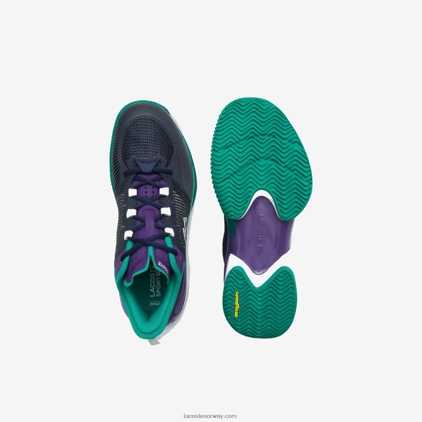 Lacoste ag-lt21 ultra tekstil tennissko 4J4X0T1892 svart turkis 1s3 menn