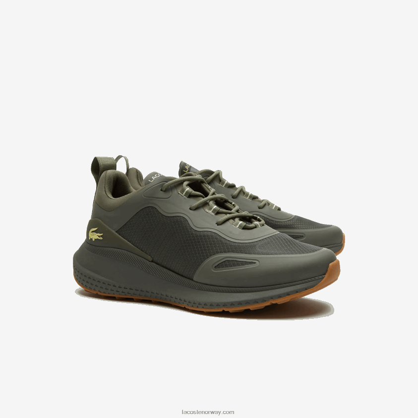 Lacoste aktive 4851 tekstilsneakers 4J4X0T1886 mørkegrønn dg2 menn
