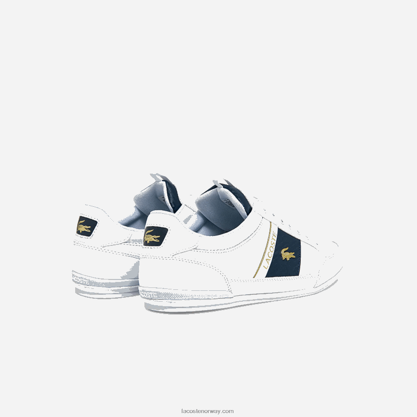 Lacoste chaymon joggesko i skinn og karbonfiber 4J4X0T1771 hvit 21g menn