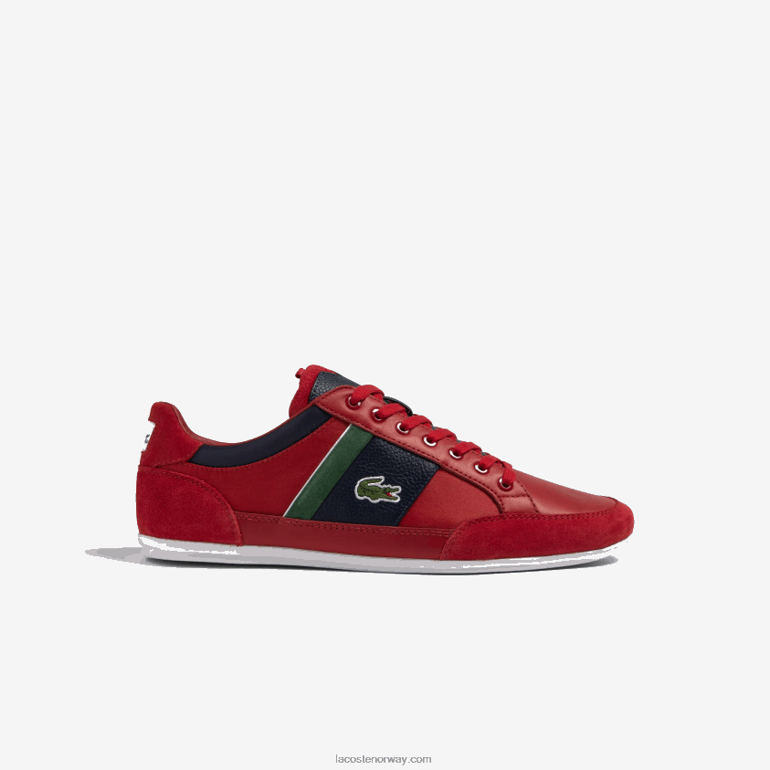 Lacoste chaymon tekstil joggesko 4J4X0T1737 rød marine rs7 menn