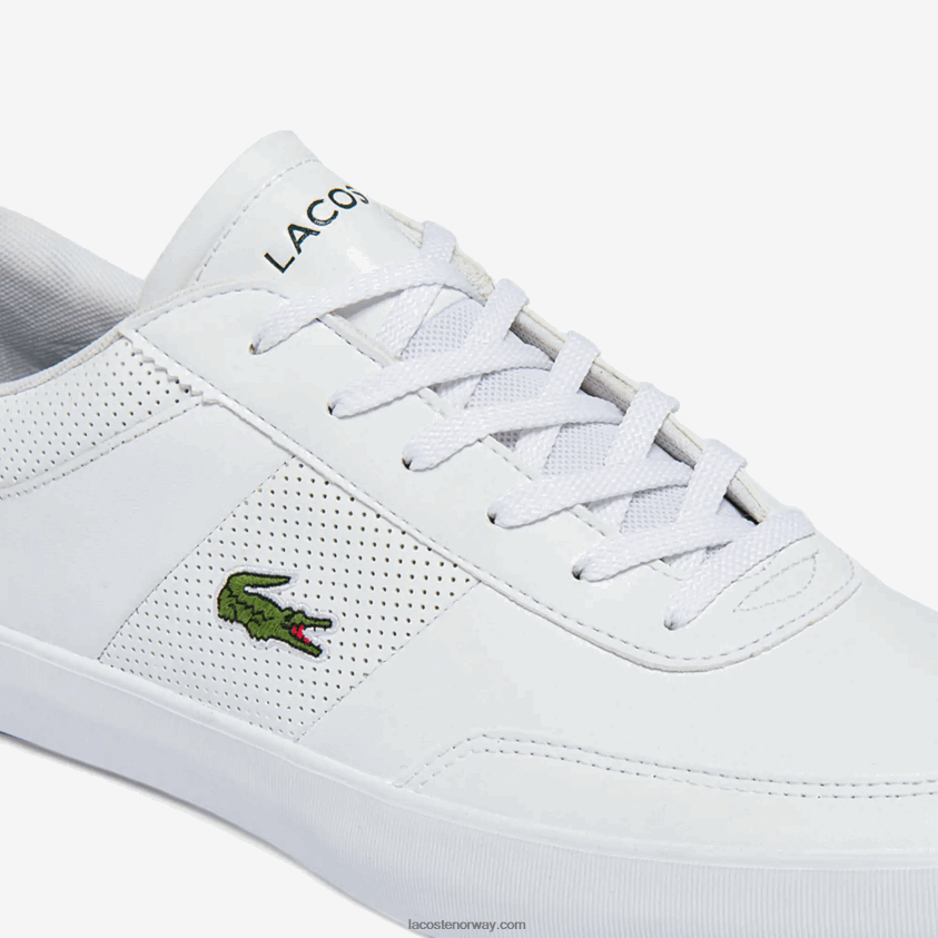 Lacoste court-master skinn joggesko 4J4X0T1913 hvit 21g menn