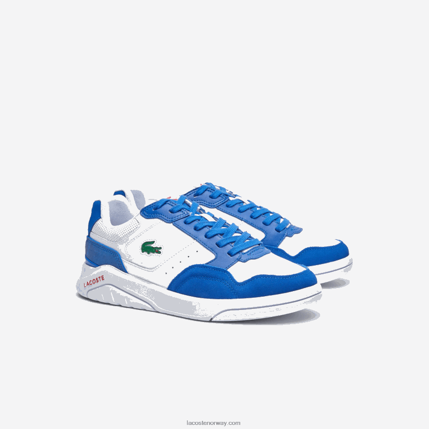 Lacoste game advance luxe skinnsko 4J4X0T1707 hvit/blå 080 menn