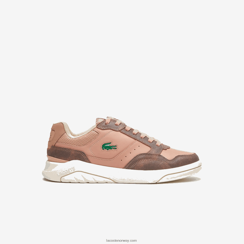 Lacoste game advance luxe skinnsko 4J4X0T1902 brun hvit 2c3 menn