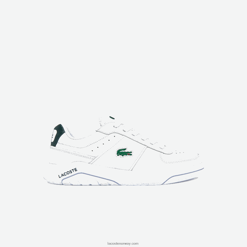 Lacoste game advance skinn joggesko 4J4X0T1916 hvit og mørkegrønn 1r5 menn