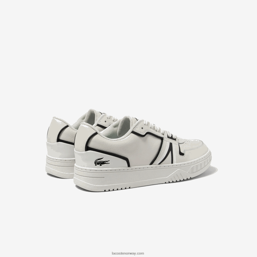 Lacoste l001 baseline sneakers i skinn 4J4X0T1725 svart 147 menn