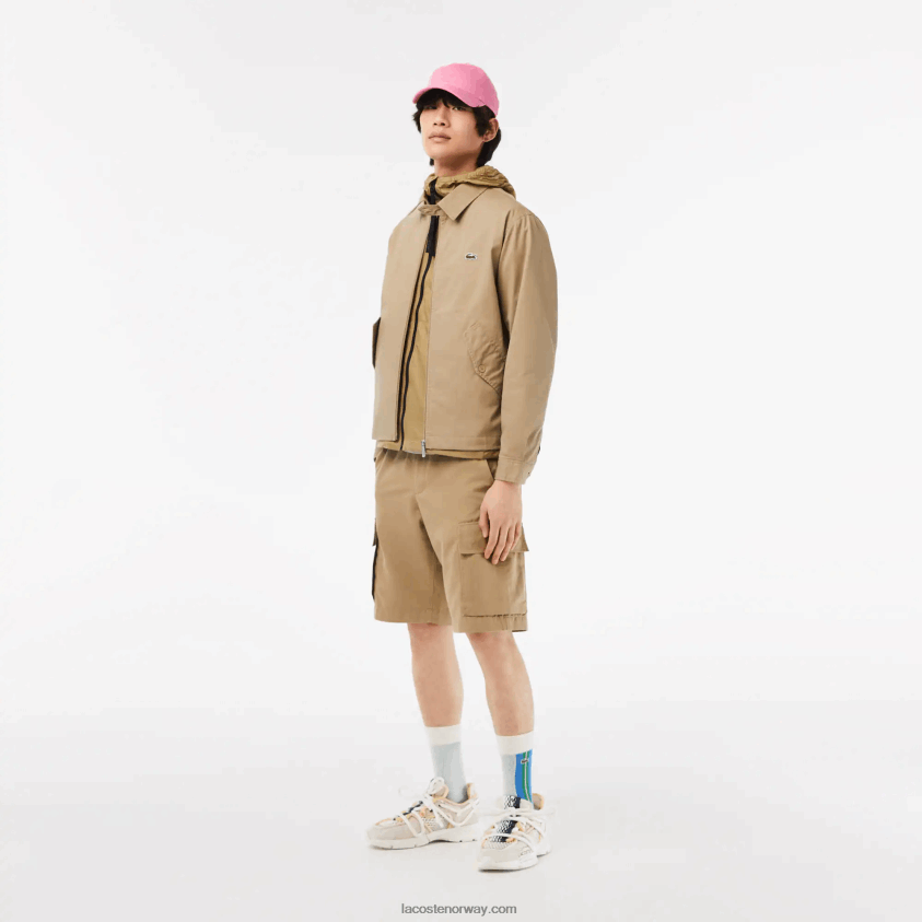 Lacoste l003 aktive rullebane tekstil joggesko 4J4X0T1731 off white 18c menn