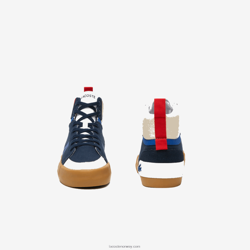 Lacoste l004 joggesko 4J4X0T1786 marine tyggegummi gu1 menn