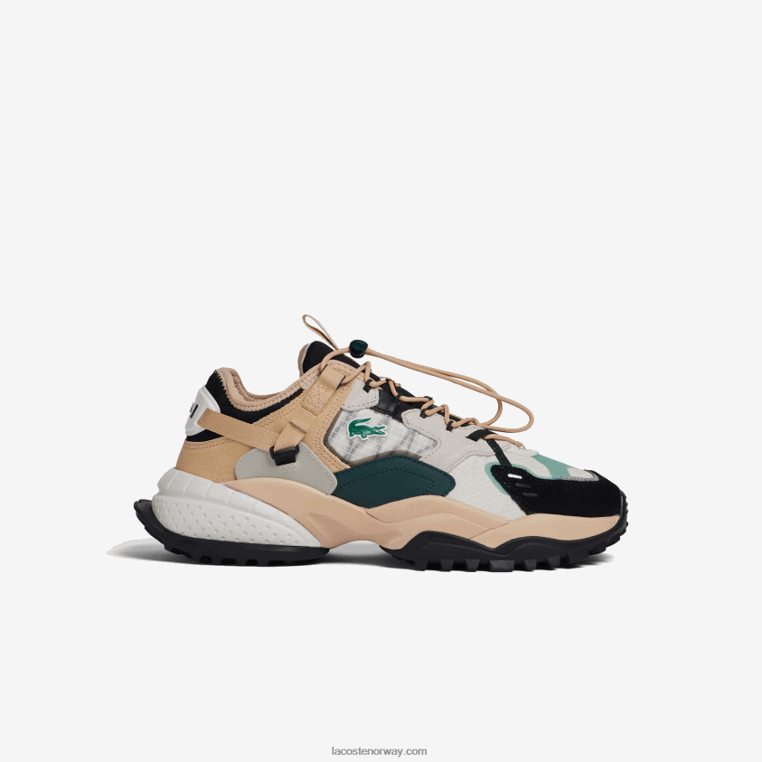 Lacoste l-guard breaker tekstil utendørs sko 4J4X0T1778 naturlig svart nb1 menn