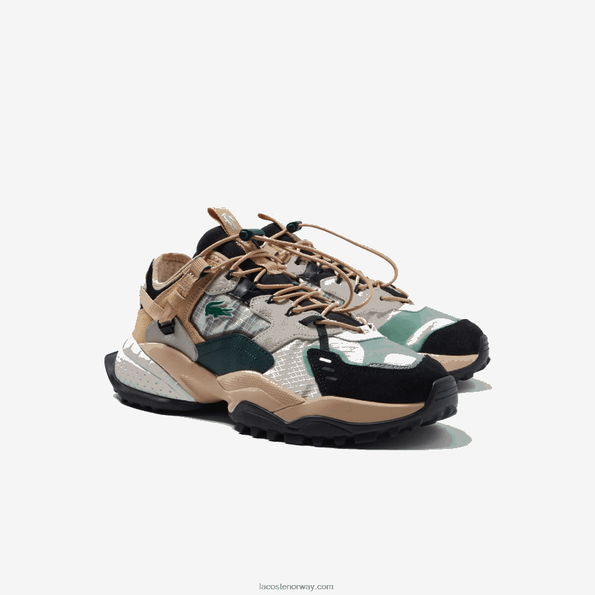 Lacoste l-guard breaker tekstil utendørs sko 4J4X0T1778 naturlig svart nb1 menn