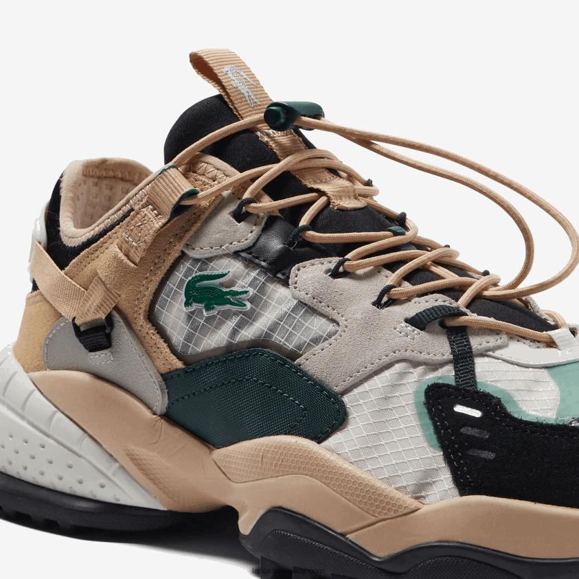 Lacoste l-guard breaker tekstil utendørs sko 4J4X0T1778 naturlig svart nb1 menn