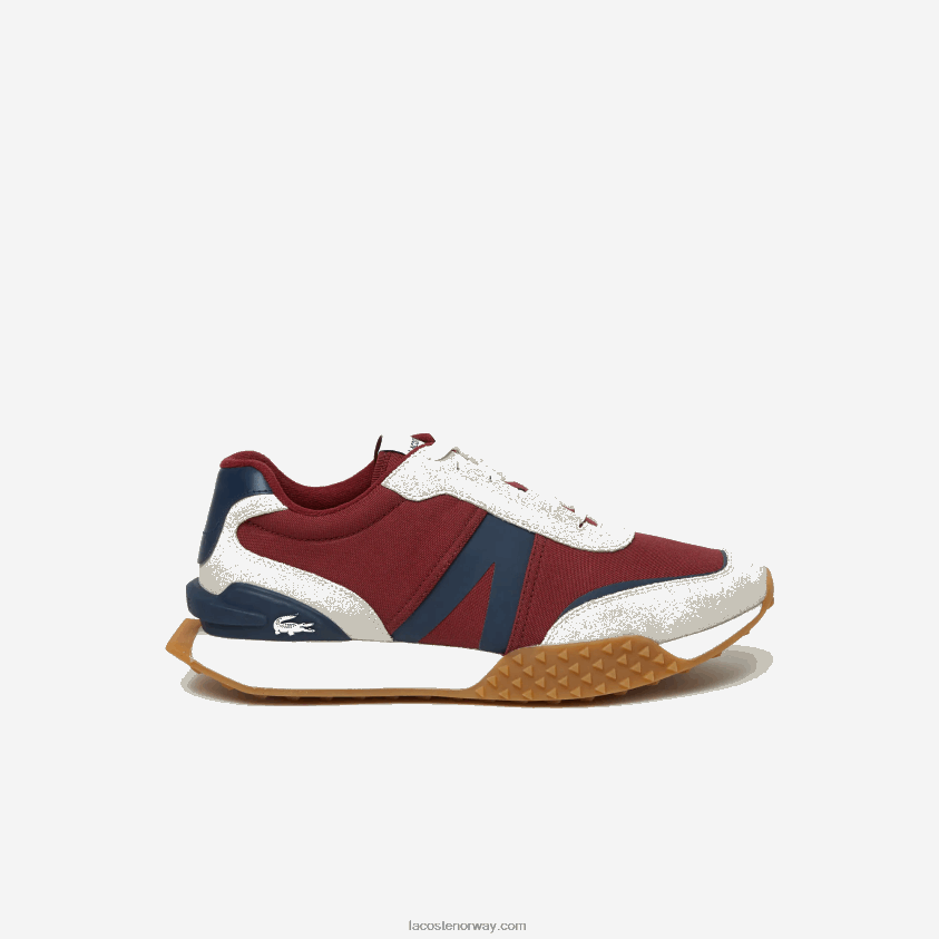 Lacoste l-spin deluxe vinterskinn og tekstil utendørssko 4J4X0T1781 marine tyggegummi gu1 menn