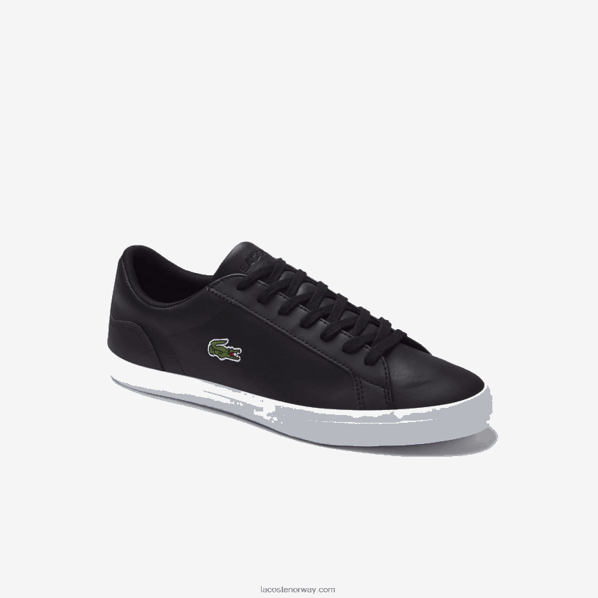 Lacoste lerond skinn joggesko 4J4X0T1716 svart 024 menn