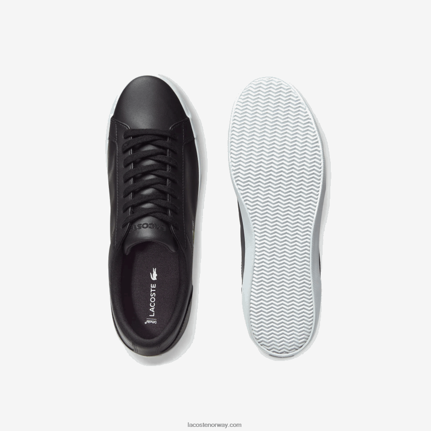 Lacoste lerond skinn joggesko 4J4X0T1716 svart 024 menn