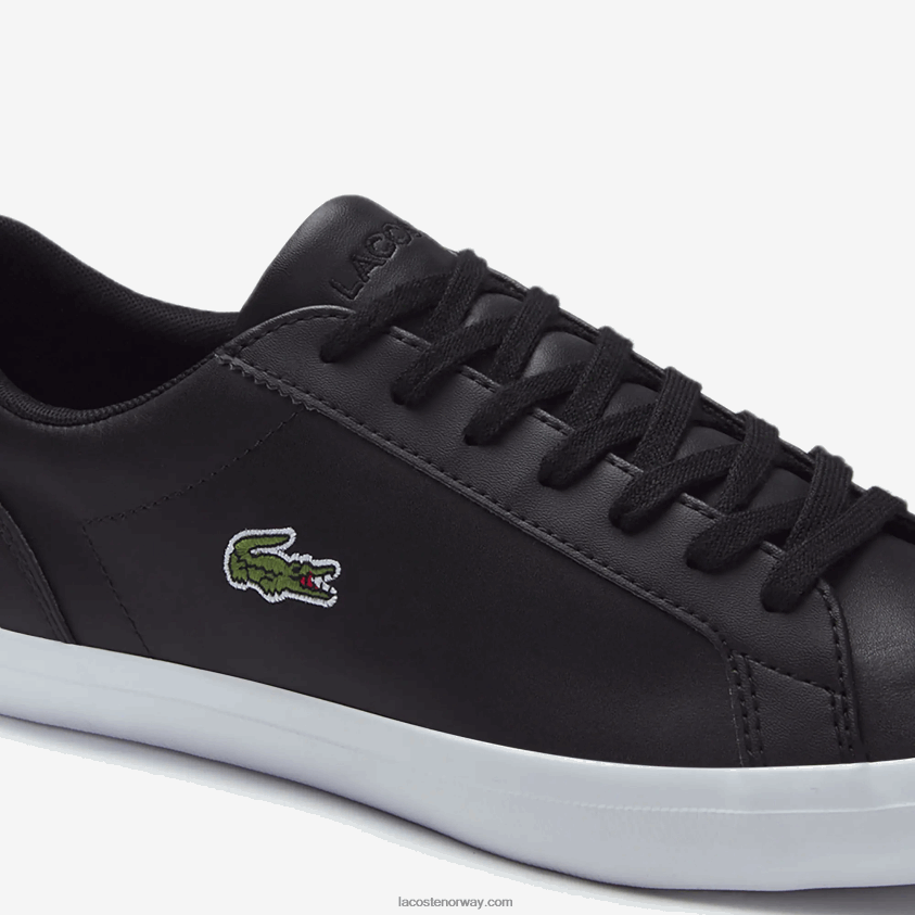 Lacoste lerond skinn joggesko 4J4X0T1716 svart 024 menn
