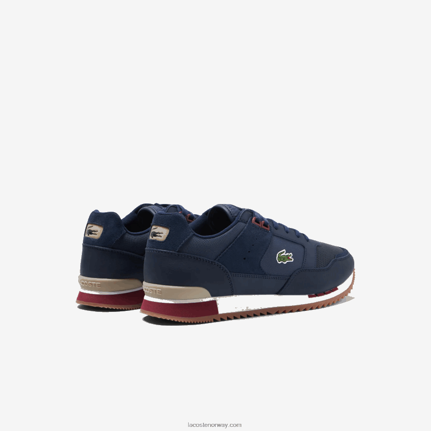 Lacoste partner joggesko i tekstil og skinn 4J4X0T1712 marine tyggegummi gu1 menn