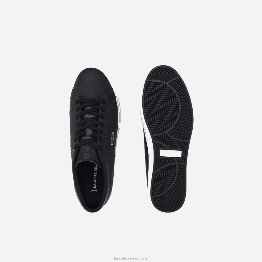 Lacoste powercourt skinn joggesko 4J4X0T1702 svart/hvitt 312 menn