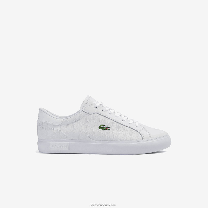 Lacoste powercourt skinn joggesko 4J4X0T1703 hvit 21g menn