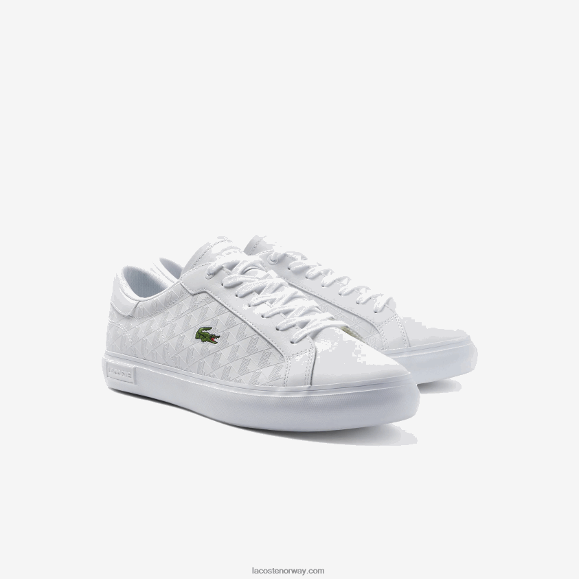 Lacoste powercourt skinn joggesko 4J4X0T1703 hvit 21g menn