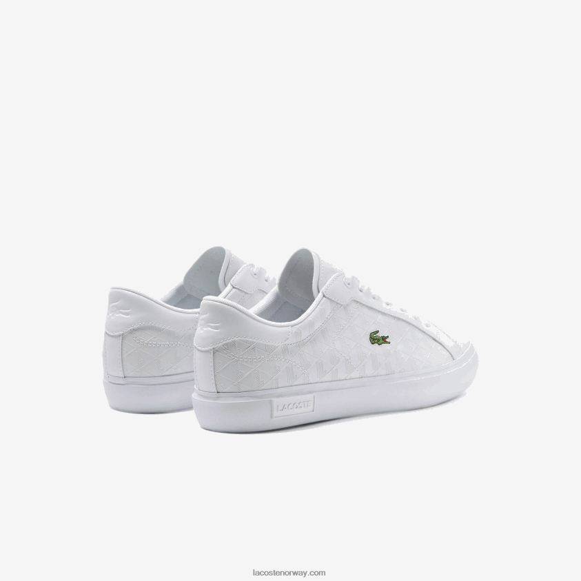 Lacoste powercourt skinn joggesko 4J4X0T1703 hvit 21g menn