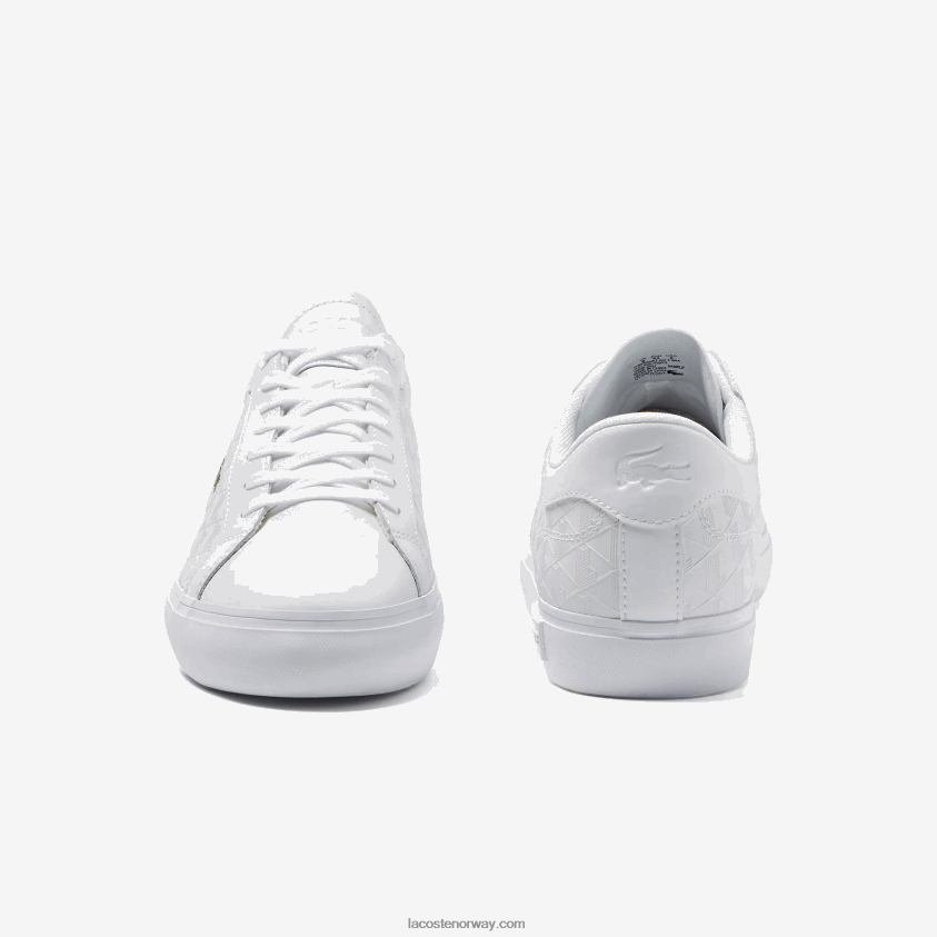 Lacoste powercourt skinn joggesko 4J4X0T1703 hvit 21g menn