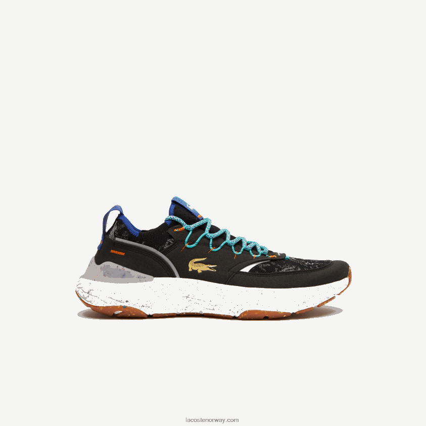 Lacoste re-comfort syntetiske og tekstil joggesko 4J4X0T1835 svart og off white 454 menn