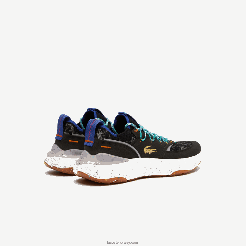 Lacoste re-comfort syntetiske og tekstil joggesko 4J4X0T1835 svart og off white 454 menn