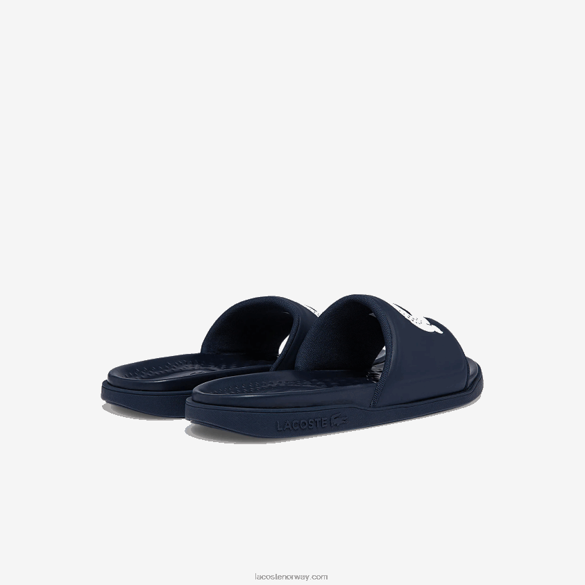 Lacoste croco dualiste syntetiske lysbilder 4J4X0T1877 marine og hvit 092 menn