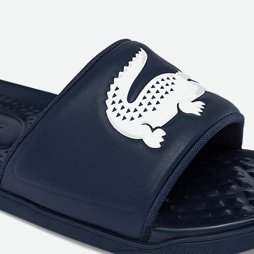 Lacoste croco dualiste syntetiske lysbilder 4J4X0T1877 marine og hvit 092 menn