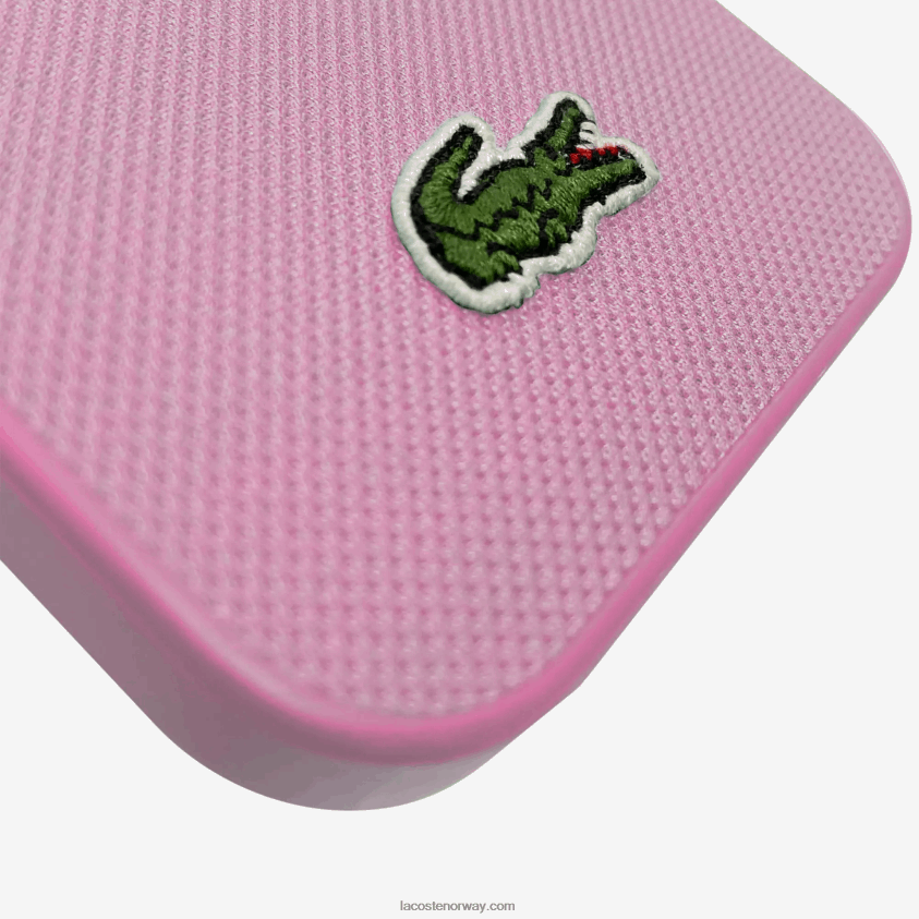 Lacoste petit pique-effekt iphone 14 plus-deksel 4J4X0T2226 parme m33 menn