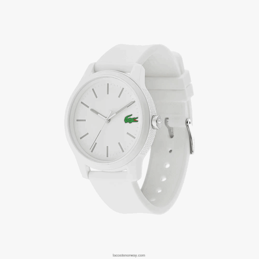 Lacoste l.12.12 hvit silikonremsklokke 4J4X0T2333 hvit 000 menn