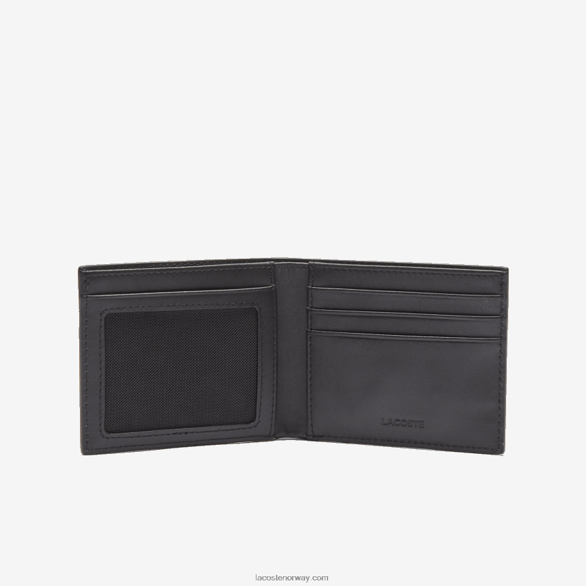 Lacoste fitzgerald skinn billfold 4J4X0T2029 svart 000 menn