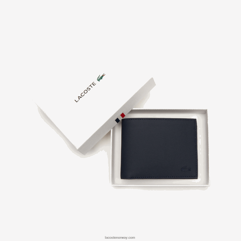 Lacoste klassisk petit pique seks kort lommebok 4J4X0T2021 21 menn
