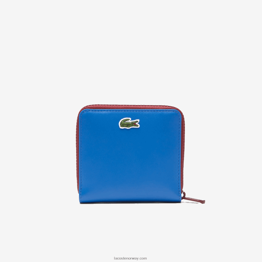 Lacoste krokodillemerke med glidelåslommebok 4J4X0T2133 marina k22 menn