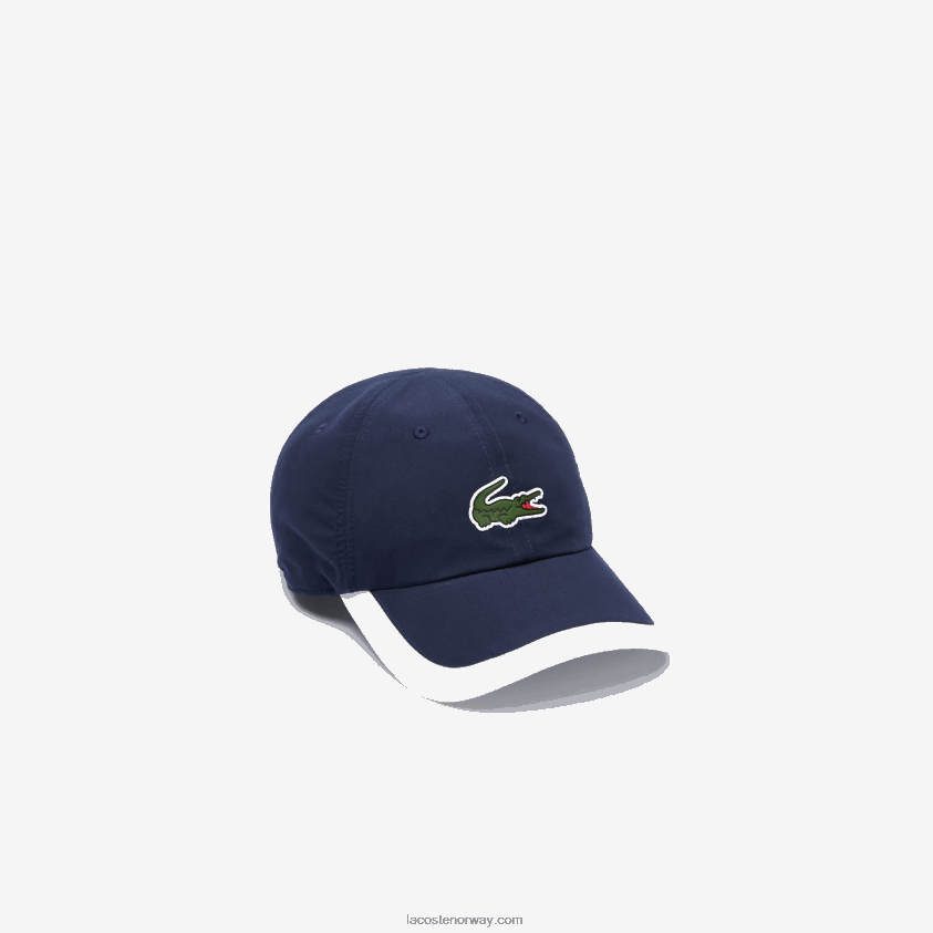 Lacoste lettvekts caps for sport kontrastkant 4J4X0T1932 marineblå hvit 525 menn