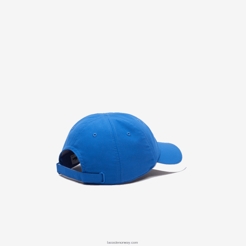 Lacoste lettvekts caps for sport kontrastkant 4J4X0T2188 blå hvit ar6 menn