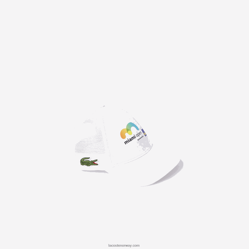 Lacoste miami åpen lue 4J4X0T2341 hvit 001 menn