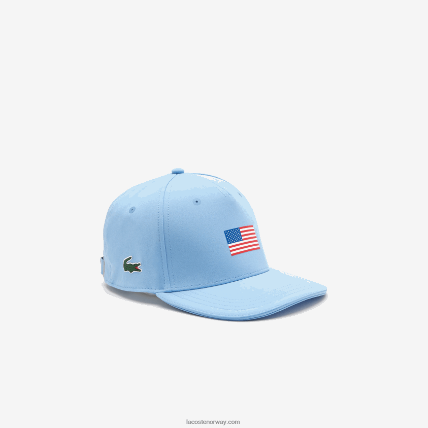 Lacoste presidents cup sport amerikansk flagg justerbar cap 4J4X0T2332 blå 5r4 menn