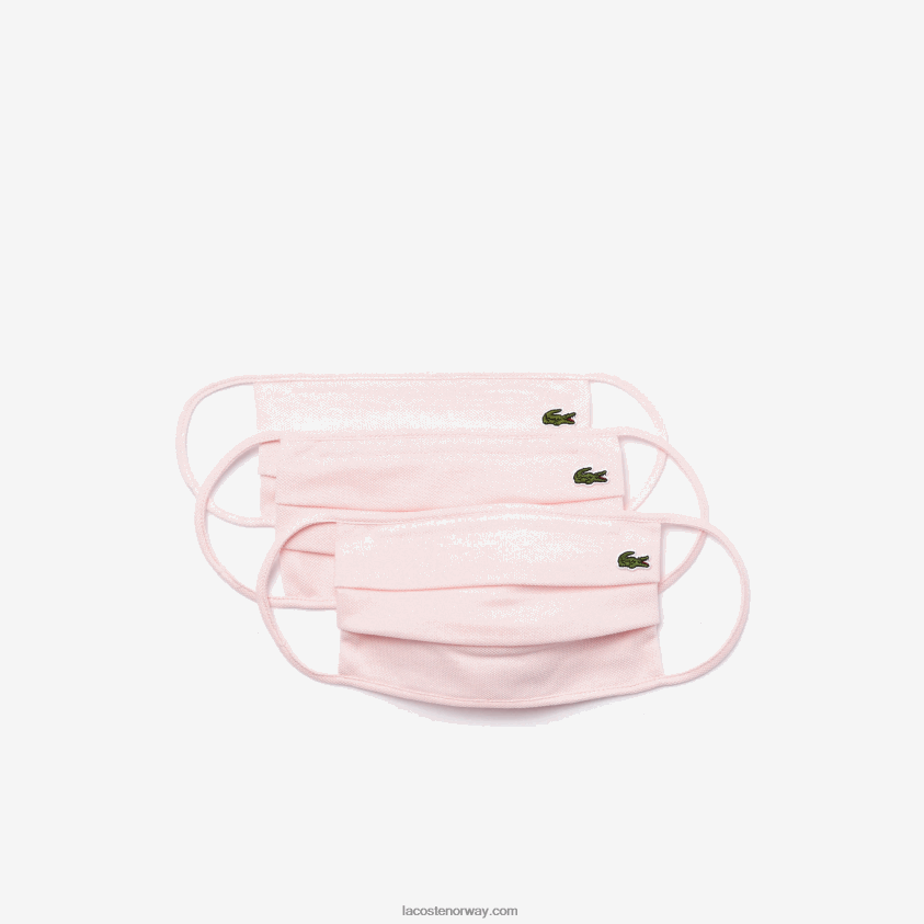 Lacoste l.12.12 ansiktsmasker 3-pak 4J4X0T2280 lys rosa t03 menn