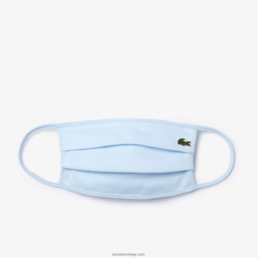 Lacoste l.12.12 cotton pique' ansiktsbeskyttelsesmaske 4J4X0T2323 lyseblå t01 menn