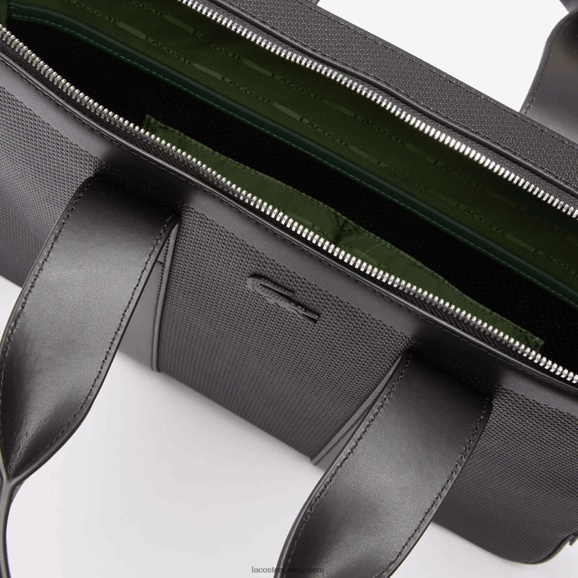 Lacoste chantaco pikéskinn ekstra slank dataveske 4J4X0T2074 svart 000 menn