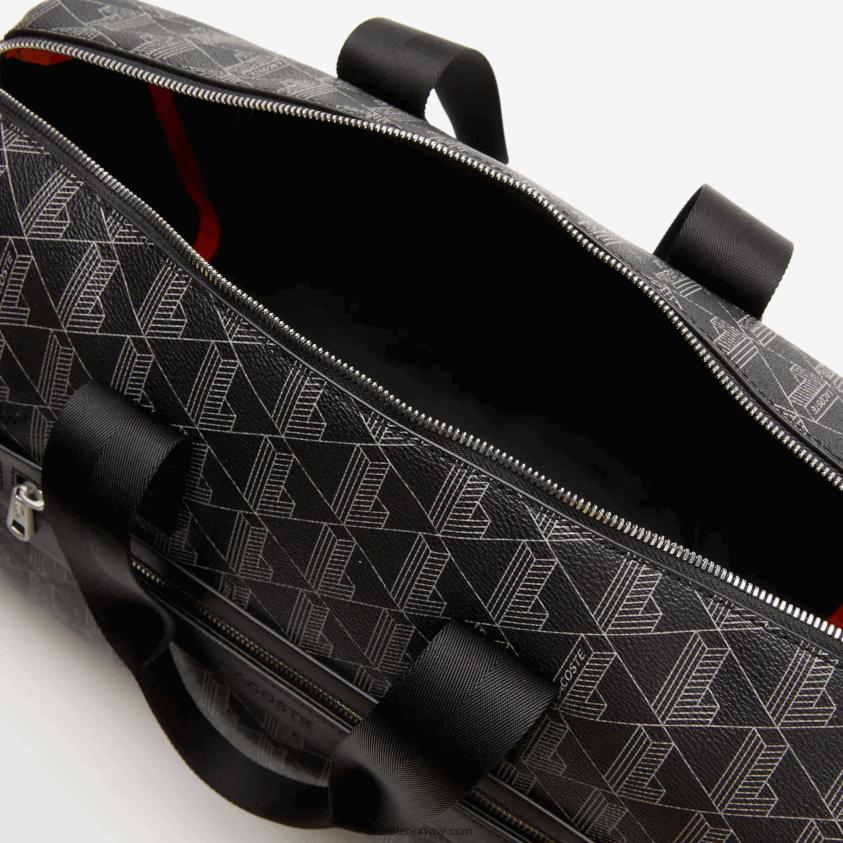 Lacoste helgevesken med blandingsmonogramtrykk 4J4X0T1940 monogram noir gris h45 menn