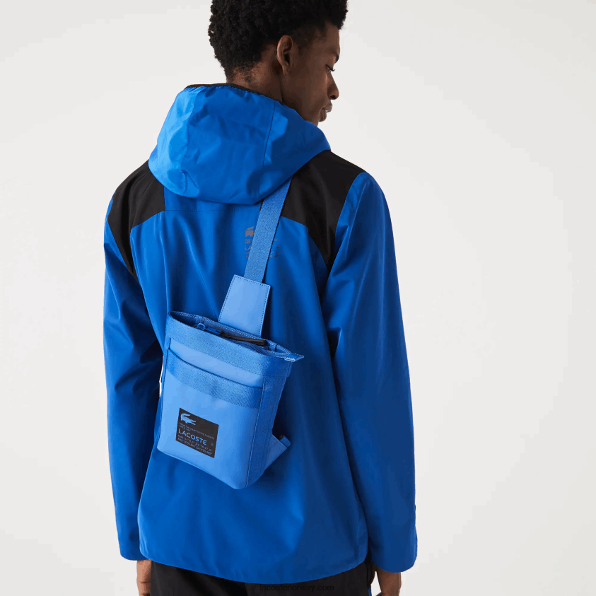 Lacoste signatur print bag 4J4X0T2104 marina noir k95 menn