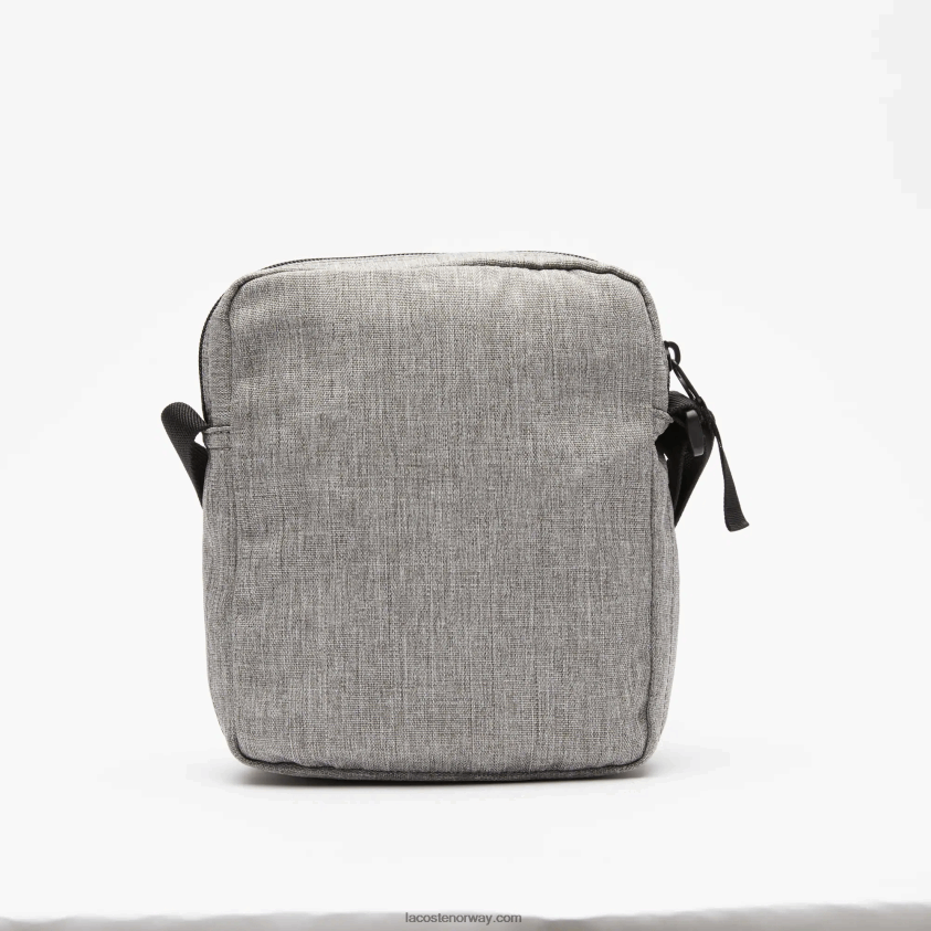 Lacoste skulderveske av resirkulert fiber 4J4X0T2000 gris chine a39 menn