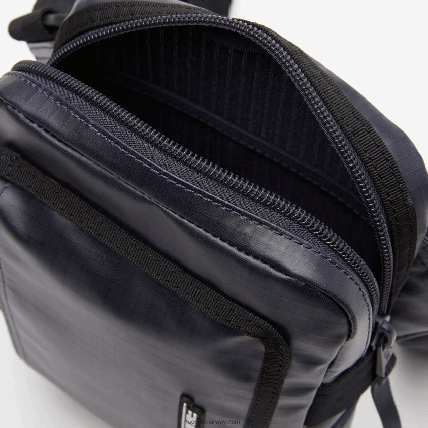 Lacoste veske med kontrastdetaljer med glidelås 4J4X0T1963 bleu nuit noir m20 menn