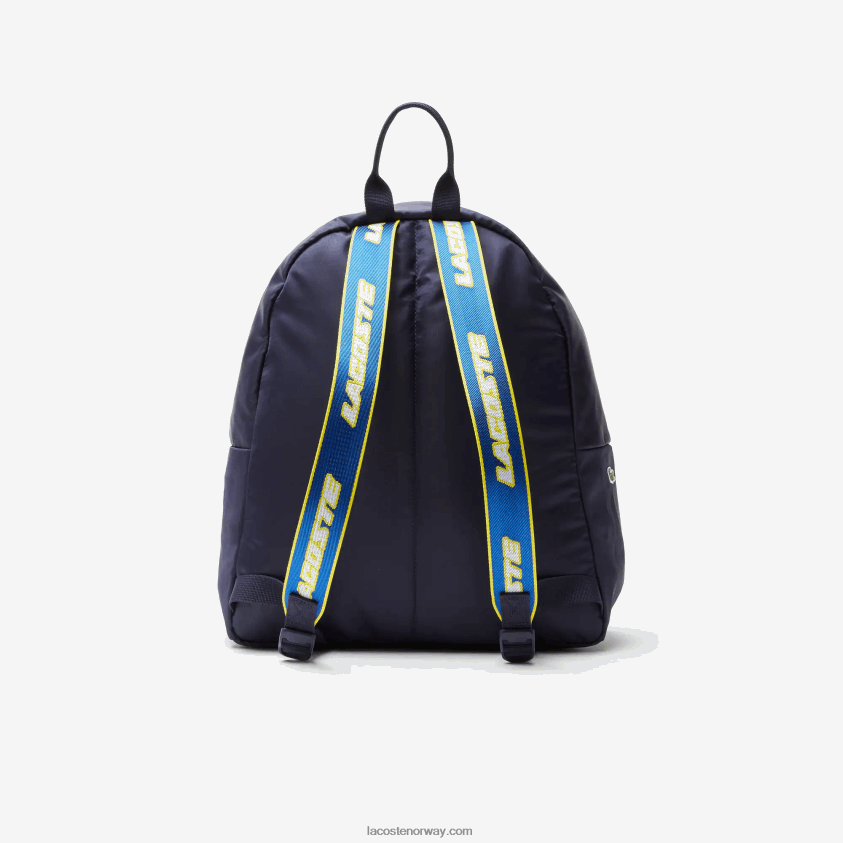 Lacoste ryggsekk med tegneserier 4J4X0T2109 marine 166 marina k99 menn