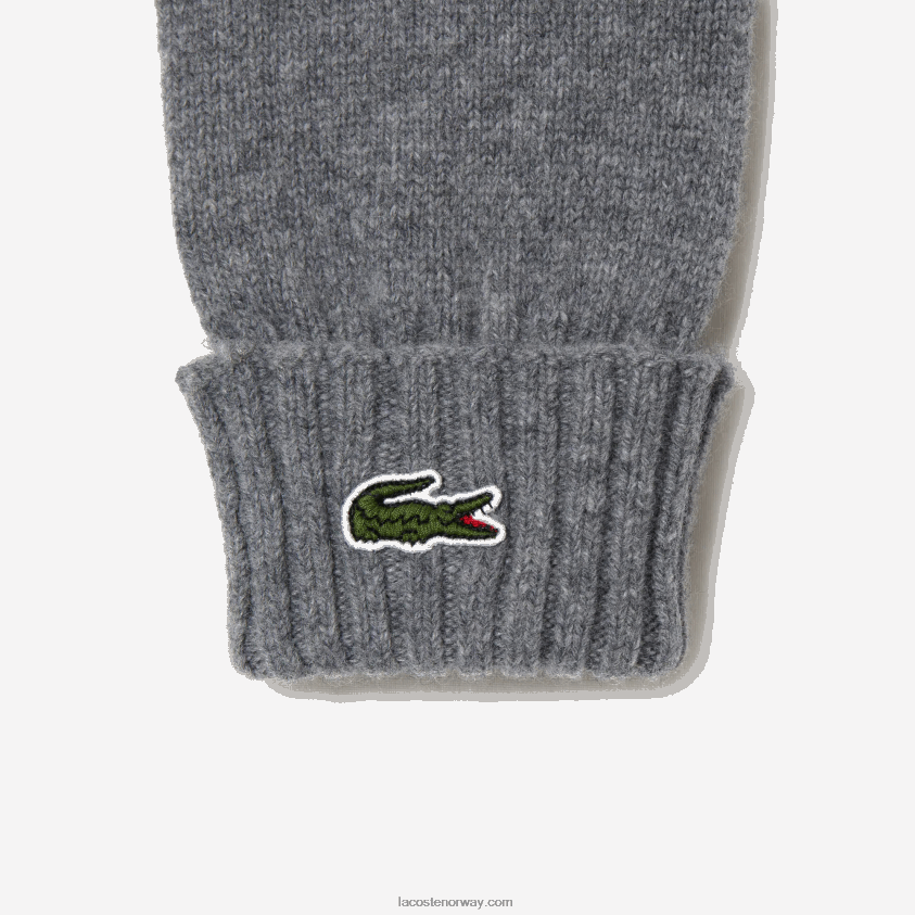 Lacoste ulljersey hansker 4J4X0T2337 grå kine yrd menn