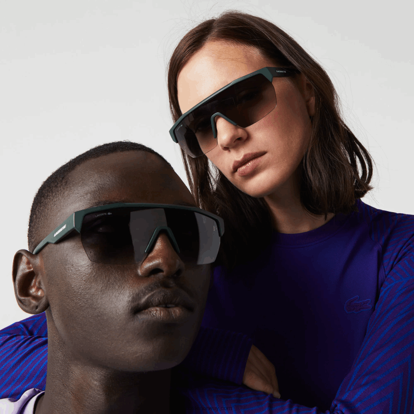 Lacoste aktive solbriller 4J4X0T2349 matt grønn 301 menn