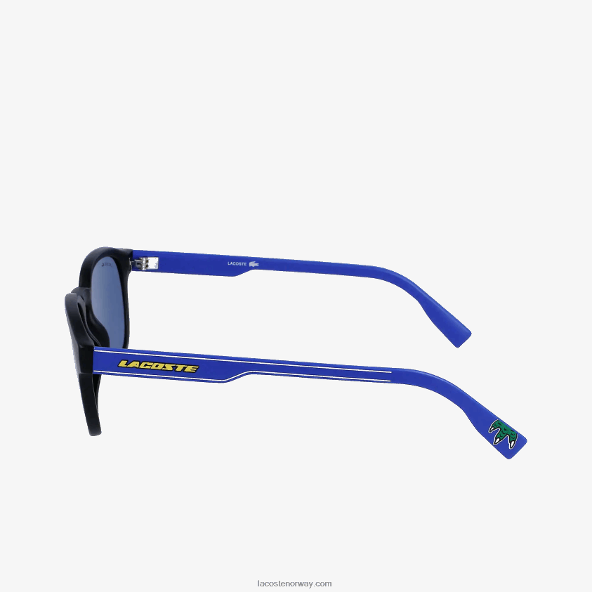 Lacoste solbriller 4J4X0T2205 svart/blå 002 menn