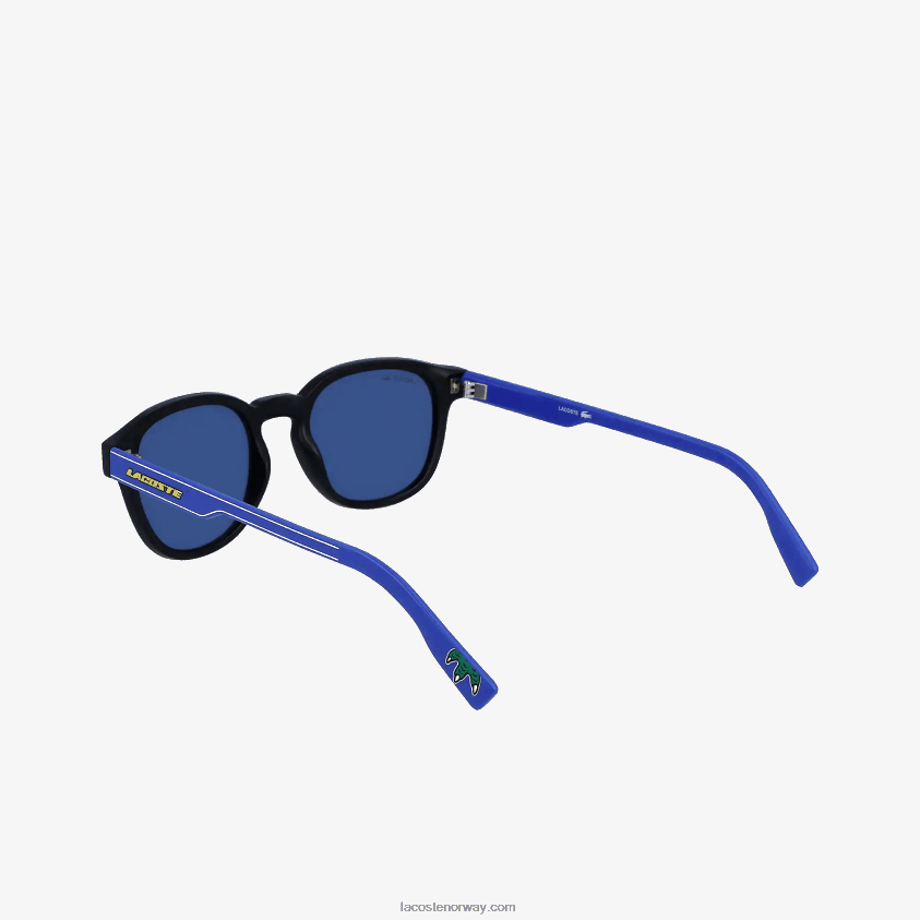 Lacoste solbriller 4J4X0T2205 svart/blå 002 menn